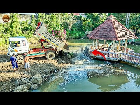 Epic Bulldozer Rock Pushing! Deep Pond Connection Completed 100%.