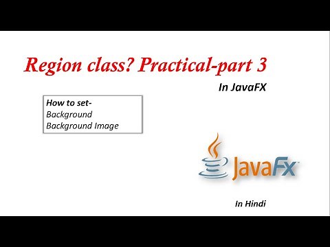 JavaFX tutorial | How to set Background and Background Image in JavaFX?