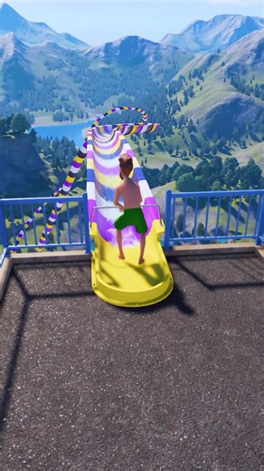 Extreme Diving Adventures on a Water Slide