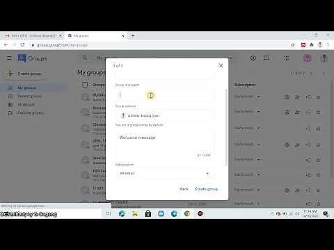 Creating Google Groups