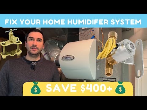 Fix Your Home Humidifier System | Solenoid Valve, Saddle Valve, Water Level Sensor and New Water Pad