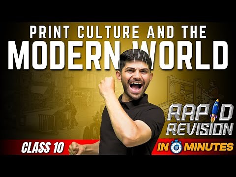 Print Culture and The Modern World | 10 Minutes Rapid Revision | Class 10 History