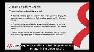 If you’re disabled, you may be able to apply for a Disabled Facilities Grant to adapt your home. Watch the full video for more tips from our Helpline team on Disabled Facilities Grants: https://www.youtube.com/watch?v=pLpxFD7ZSEY | Carers UK | Facebook