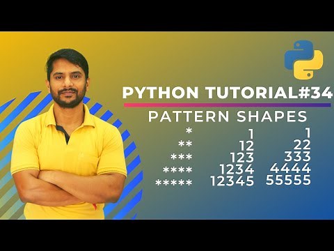 Python Pattern Programs - Printing Stars '*' in Reverse Right Angle Triangle Shape | Star Pattern