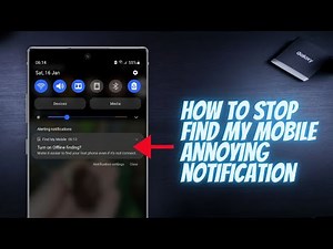 How to STOP Find My Mobile Notification "Offline Finding"
