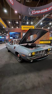 From the 2024 The SEMA Show, Goodguys Gold winner, Salvaggio Design, with Marshall Gay’s 1971 Plymouth Cuda “Barbarric.” Engine: Hellephant with 1000 HP w/ Tremec Transmissions 6060 6-speed Chassis: Salvaggio Design E Body Frame and Cage Suspension: Detroit Speed Wheels: Hre Wheels Paint: BASF Automotive Refinish #gggold24 #goodguys24 #sema | Goodguys Rod & Custom Association