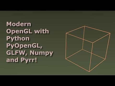 Modern OpenGL programming in Python - part 07 - creating a 3D cube
