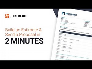 Fastest Construction Estimating & Proposal Software: JobTread