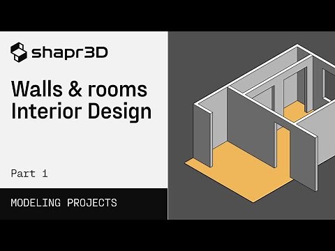 3D Modeling for Interior Design: Walls & Rooms | Shapr3D Step-by-Step