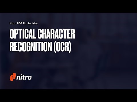 Nitro PDF Pro for Mac: Optical Character Recognition (OCR)
