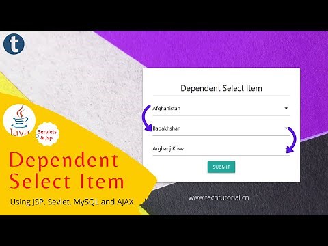 Dynamic dependent drop-down list with AJAX, JSP & Servlet and MySQL Database