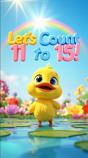 Counting 11 To 15 for Kids With Baby Duck | Fun Numbers Song #Shorts #CountingForKids #learnnumbers