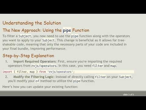 How to Filter Subject in RxJS: A Guide for Angular Developers