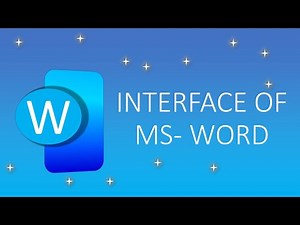 Interface of MS-Word (For Beginners)