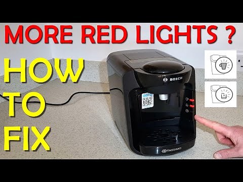 Tassimo Suny Red Light Symbols - How to Fix - Cup, Water, Descale.