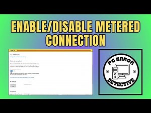 How To Enable/Disable Metered Connection In Windows 10/11 - Simple Steps