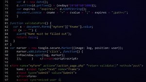 Computer Code Programming Screen Loop