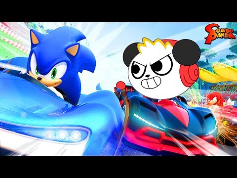 Sonic the Hedgehog VS Combo Panda! Let's Play Sonic Racing!