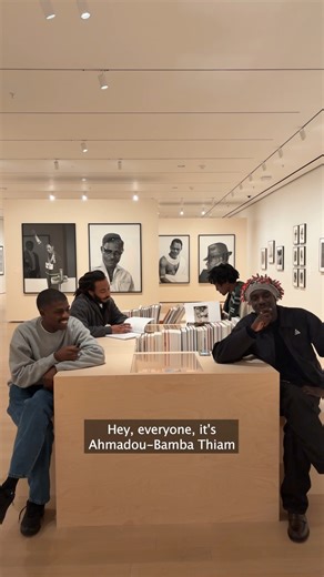 📣 “Ideas of Africa: Portraiture and Political Imagination” is now open! To celebrate, we sat down with members of Air Afrique, an artist collective and cultural platform inspired by the eponymous pan-African airline (1961-2002), in the reading room inside the exhibition. The collective lent archival ephemera from their collection to be displayed as part of the exhibition, furthering the conversation around archives, culture, and political imagination. Air Afrique’s practice has also resumed the