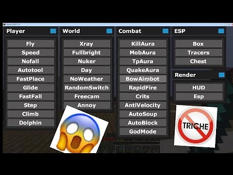 Comment cheat sur minecraft pc ( avoir un mod menu )