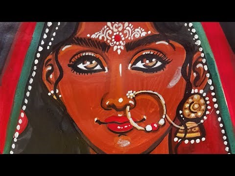 How to draw bride ,Bride painting 🎨 #bridal #bride