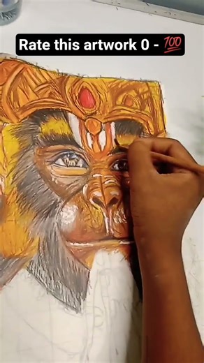 Jai Shree Ram 🚩😍, #shorts​ #trending​ #art​ #drawing​ #hanuman​