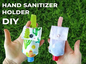 DIY Hand Sanitizer Holder - Free Pattern   VIDEO Tutorial ⋆ Hello Sewing