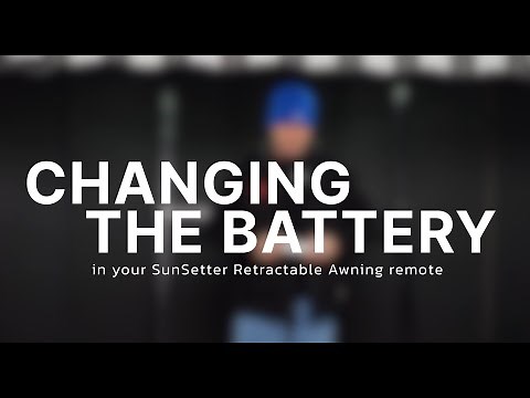 Sunsetter Awning - Changing Remote Batteries