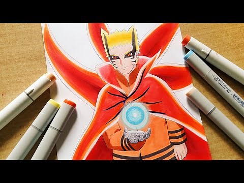 How To Draw Naruto Baryon Mode - Step By Step Tutorial | Boruto