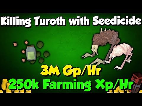 250k Farming Xp/hr! Turoths with Range/Magic! [Runescape 3] Best AFK Seedicide XP