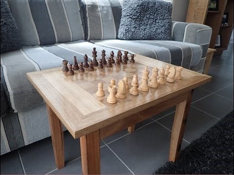 Making a Wooden Chess Board Table