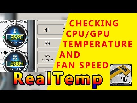 How to check CPU / GPU temperature, and Fan speed / status with RealTemp | tutorial by TechyV