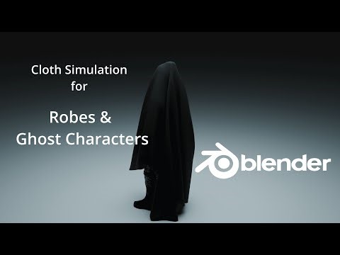 Blender Tutorial | Cloth Simulation for Robes & Ghost Characters | Beginner Tutorial #blender3d