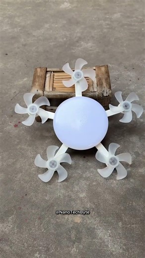 “Bulb or Fan? This Gadget Turns Into Both! 🤯💨💡” #NanoTechByte #FanLight