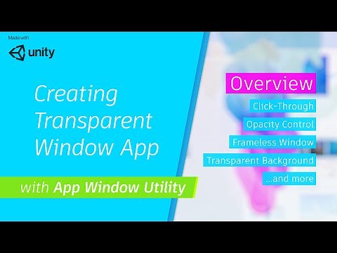 Creating Transparent App with Unity