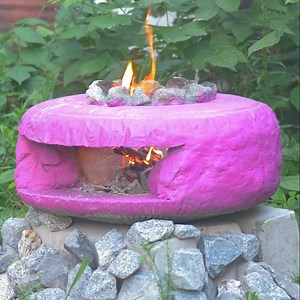 Turning Electronic Junk into an Epic Outdoor Cement Stove | Wood Mood