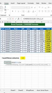 538K views · 4.1K reactions | Excel Choose Formula. . . #excelformulas #exceltricks #chooseformula | excel_funclub | Facebook