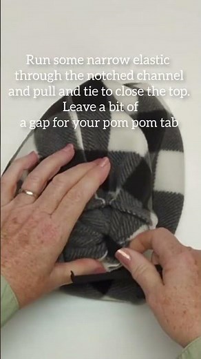 How to Sew a Fleece Pom Pom Beanie Hat - An Easy Beginner's sewing tutorial