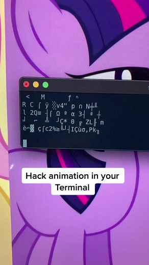 Hack effect animation with terminal commands #iterm #mac #unix #learnontiktok #learnwithtiktok #fig #figio #python #javascript