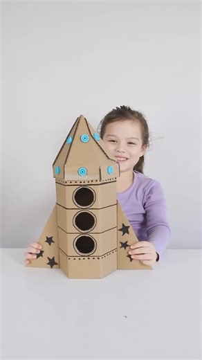 Makedo on Instagram: "Mini cardboard rocket ship! 🚀 Follow our step-by-step guide at the link in our bio create your own out-of-this-world craft. 🪐 Save this post to try it later 👇 Thanks to @cardboardfolk for sharing! 🎥 #mymakedo #cardboardcrafts #rocket #space #coolcrafts #kidscrafts #stepbystepinstructions #kidstoys #kidsdiys #craftinstructions #spacecrafts #spaceadventures #imaginativeplay"