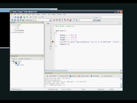 Debugging in Code::Blocks