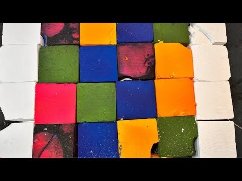 Vibrant Dyed Coloured Multi & Plain Jane Block Gym Chalk Compilation ‪@ASMRgymchalkIndonesia‬