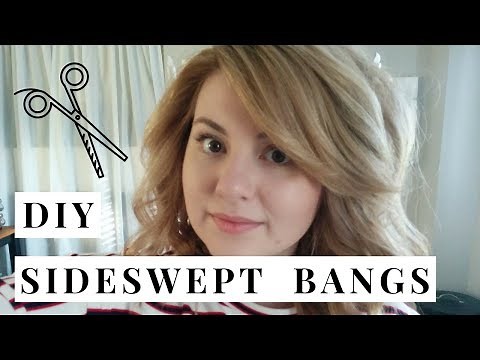 SUPER EASY! HOW TO CUT SIDE SWEPT BANGS DIY | HeyJuliaRae