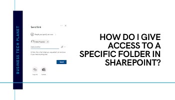 How To Give Access To A Specific Folder In SharePoint | Business Tech Planet