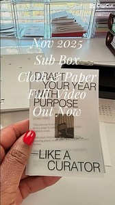 WATCH FULL VIDEO! November 2025 CLOTH & PAPER Subscription Box ✨ | Cozy Planning for Women Over 50