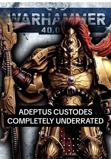 People underestimate the Adeptus Custodes From Warhammer 40K ⬟⬟⬟ They are not Space Marines — they are the Emperor’s personal guardians, individually crafted through a process lost to the Imperium and perfected beyond Astartes limits. Stronger, faster, and more intelligent than any conventional warrior, a single Custodian stands to a Space Marine the same way a Space Marine stands to a Guardsman. Armed with relic weapons forged by the Emperor himself and trained in every form of combat, Custodia