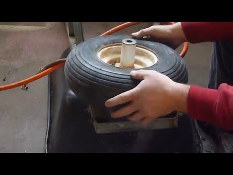 WHEELBARROW FLAT TIRE REPAIR