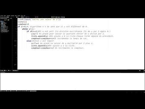 Python : la suite de Syracuse - 1re