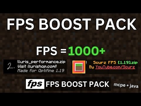 Top 3 Best Fps Boost Texture Pack For Mcpe and Java...