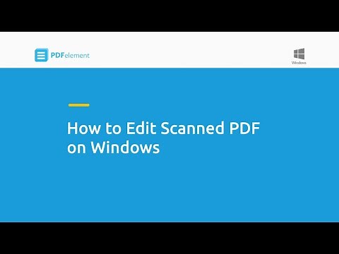How to Edit Scanned PDF on Windows
